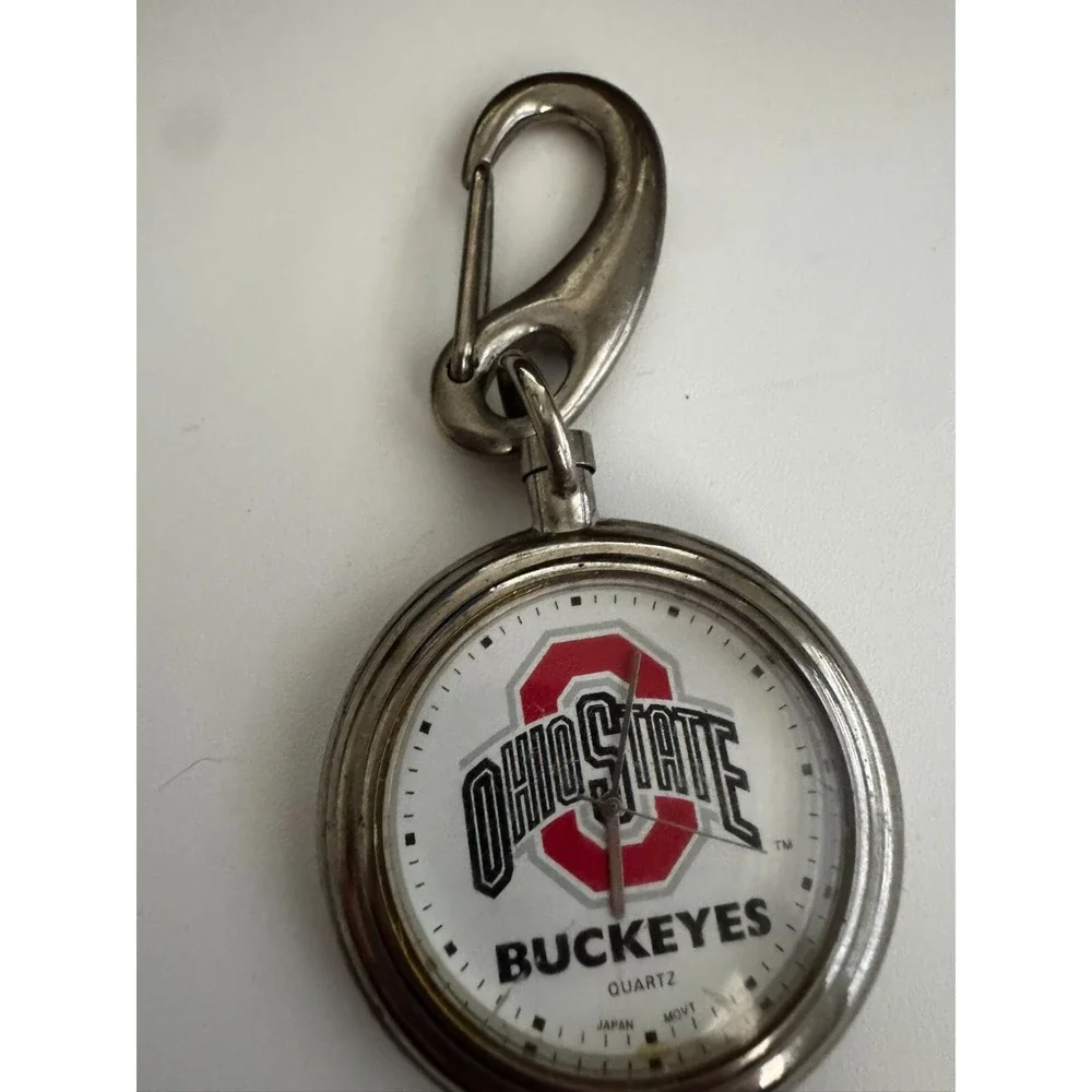 Ohio State Buckeyes Quartz Clip-on Oicjet Watcg‎ Haob NVMT New Battery